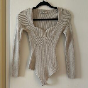 Abercrombie long sleeve knit bodysuit